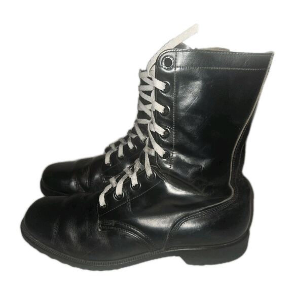 Vintage 1977 Genesco CIC Black Military Combat Boots Size 11.5 R main image 13